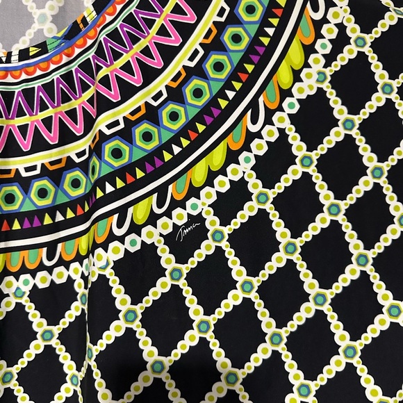 Trina Turk Kon Tiki Cover Up Tunic Top Swimsuit Coverup Large - Picture 3 of 4